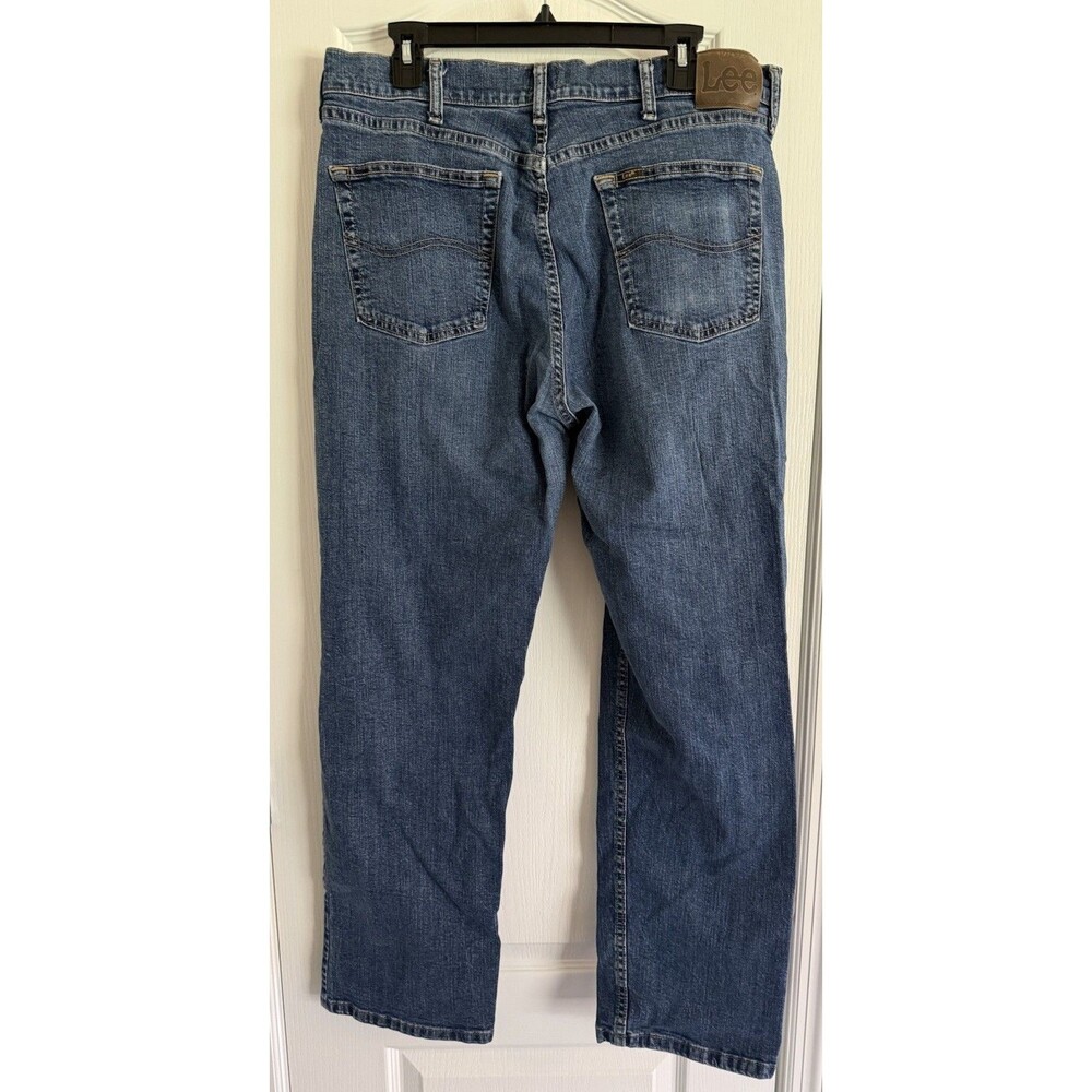 Lee Men's Relaxed Fit Blue Jeans 36x30 Preowned Good Condition Denim Dungarees